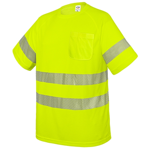 Camiseta alta visibilidad elástica